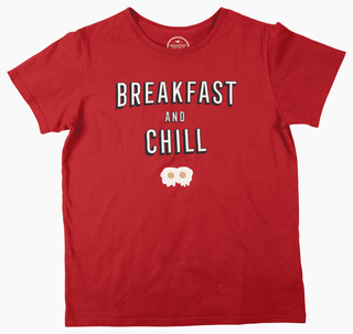 Breakfast Republic - Shirt - Breakfast and Chill. Red