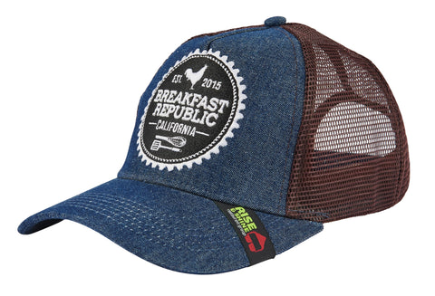 Breakfast Republic - Cap - Denim & Brown Trucker